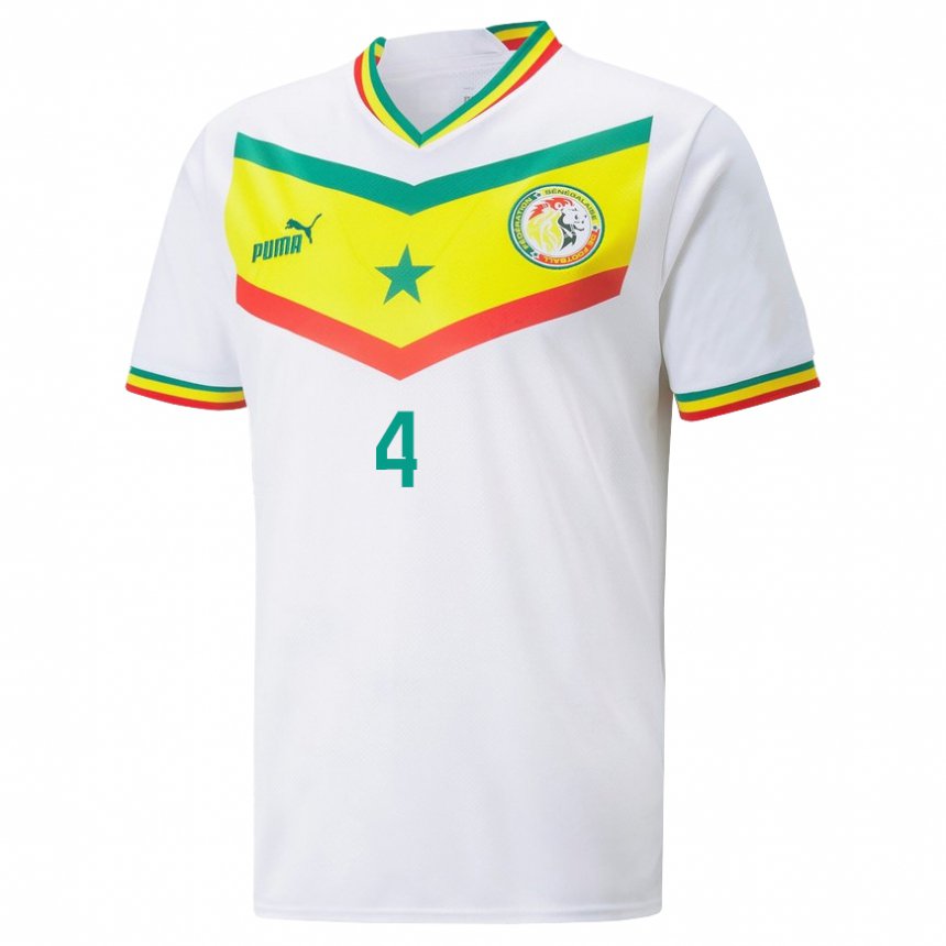 Kinder Senegalesische Mame Diarra Diouf #4 Weiß Heimtrikot Trikot 22-24 T-shirt Österreich