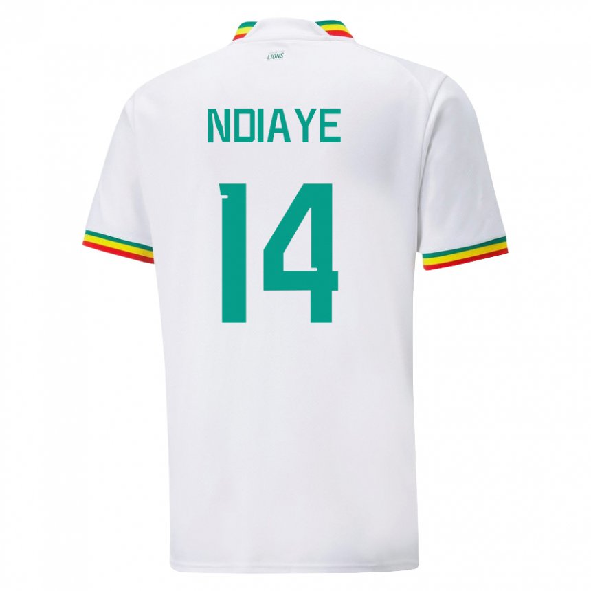 Kinder Senegalesische Salimata Ndiaye #14 Weiß Heimtrikot Trikot 22-24 T-shirt Österreich