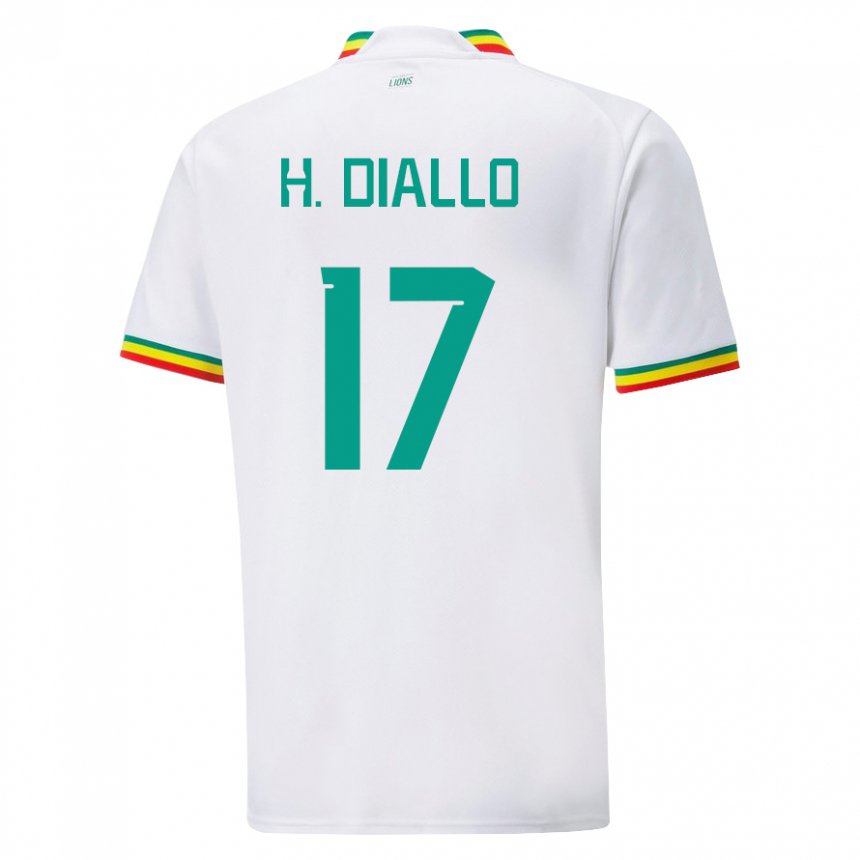 Kinder Senegalesische Hapsatou Malado Diallo #17 Weiß Heimtrikot Trikot 22-24 T-shirt Österreich