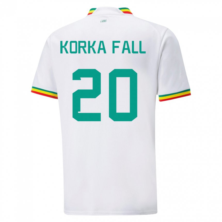 Kinder Senegalesische Korka Fall #20 Weiß Heimtrikot Trikot 22-24 T-shirt Österreich