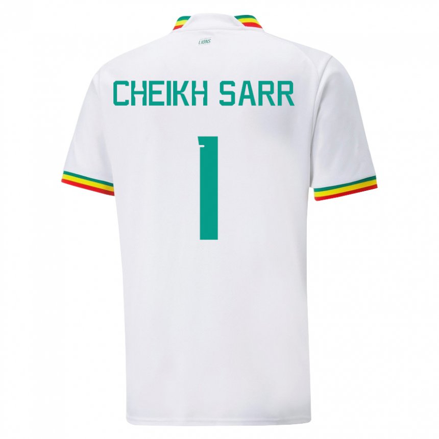 Kinder Senegalesische Cheikh Sarr #1 Weiß Heimtrikot Trikot 22-24 T-shirt Österreich