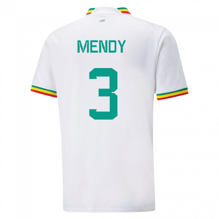 Kinder Senegalesische Formose Mendy #3 Weiß Heimtrikot Trikot 22-24 T-shirt Österreich