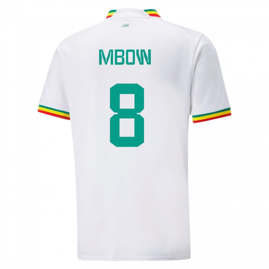 Kinder Senegalesische Mamadou Mbow #8 Weiß Heimtrikot Trikot 22-24 T-shirt Österreich