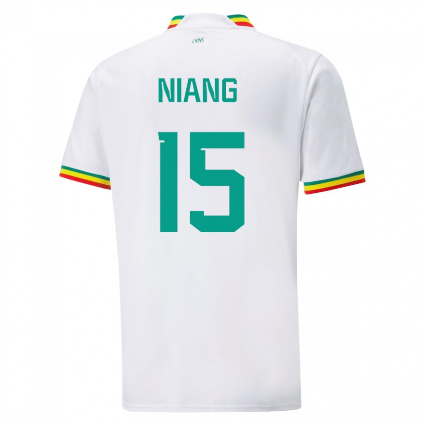 Kinder Senegalesische Ousseynou Niang #15 Weiß Heimtrikot Trikot 22-24 T-shirt Österreich