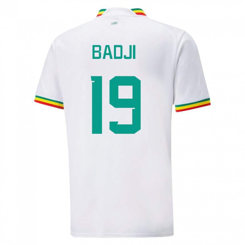 Kinder Senegalesische Youssouph Badji #19 Weiß Heimtrikot Trikot 22-24 T-shirt Österreich