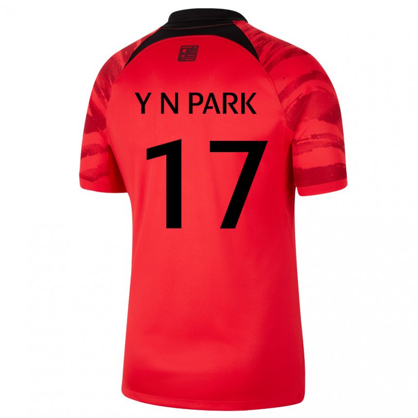 Kinder Südkoreanische Park Ye Na #17 Rot Schwarz Heimtrikot Trikot 22-24 T-shirt Österreich