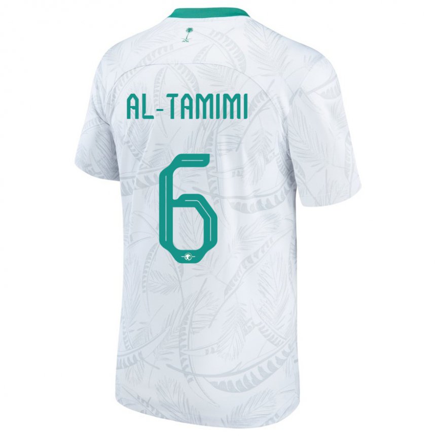 Kinder Saudi-arabische Maryam Al Tamimi #6 Weiß Heimtrikot Trikot 22-24 T-shirt Österreich