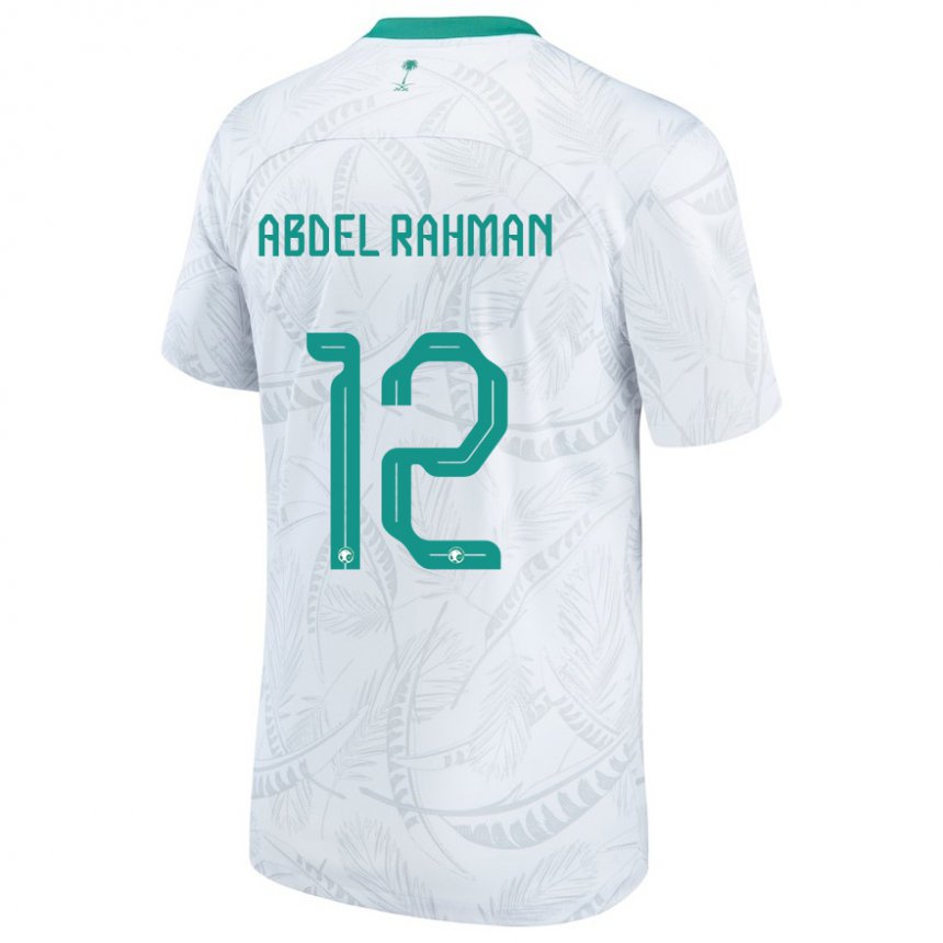 Kinder Saudi-arabische Mona Abdel Rahman #12 Weiß Heimtrikot Trikot 22-24 T-shirt Österreich