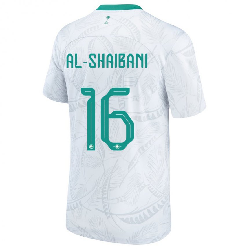 Kinder Saudi-arabische Asrar Al Shaibani #16 Weiß Heimtrikot Trikot 22-24 T-shirt Österreich