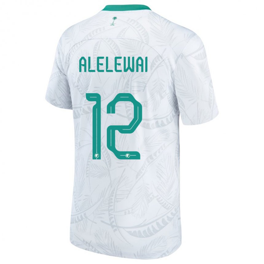 Kinder Saudi-arabische Abdulaziz Alelewai #12 Weiß Heimtrikot Trikot 22-24 T-shirt Österreich