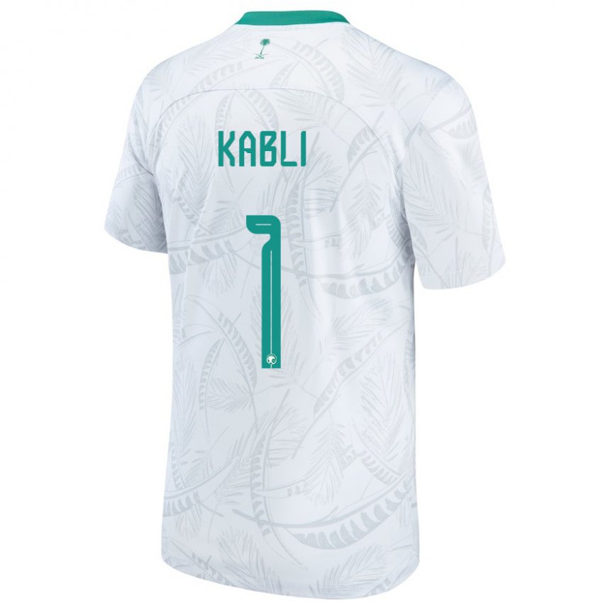 Kinder Saudi-arabische Bader Kabli #1 Weiß Heimtrikot Trikot 22-24 T-shirt Österreich