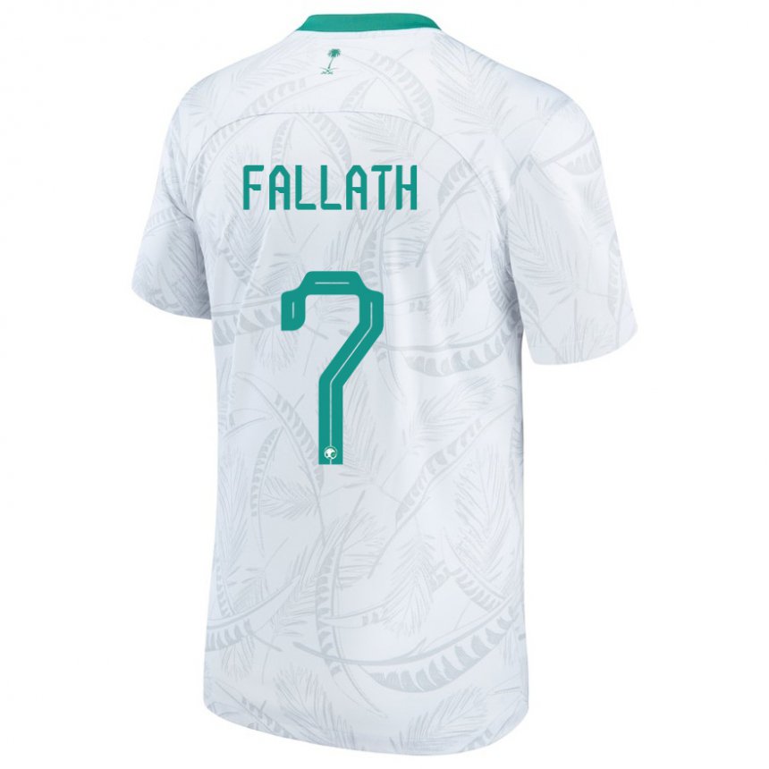 Kinder Saudi-arabische Fahad Fallath #7 Weiß Heimtrikot Trikot 22-24 T-shirt Österreich