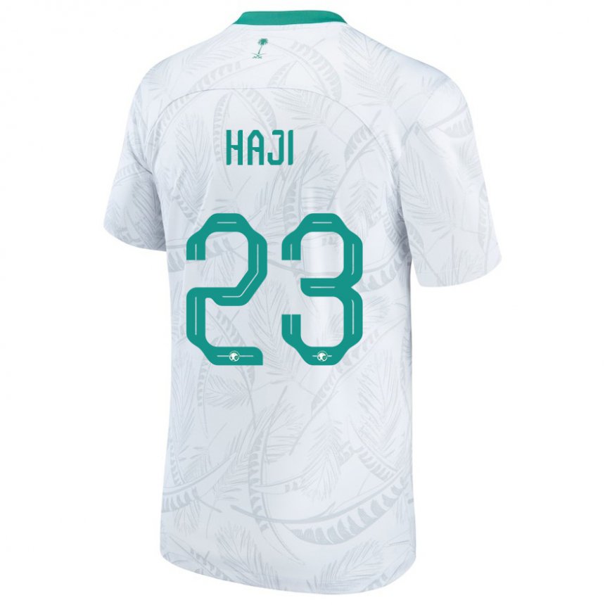 Kinder Saudi-arabische Talal Haji #23 Weiß Heimtrikot Trikot 22-24 T-shirt Österreich