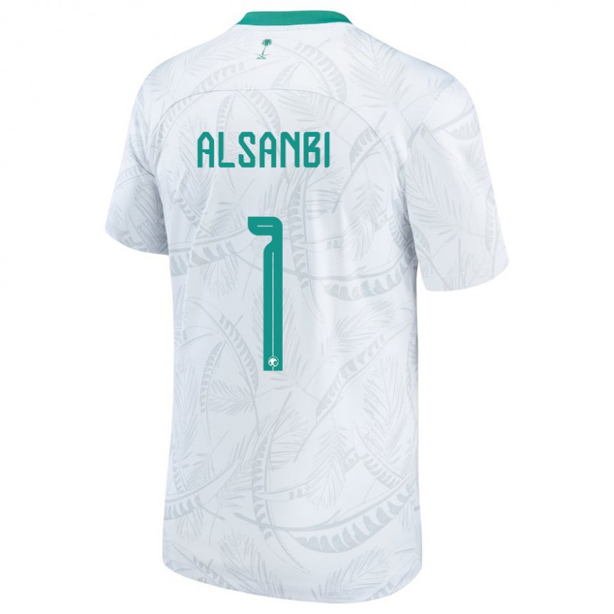 Kinder Saudi-arabische Abdulrahman Alsanbi #1 Weiß Heimtrikot Trikot 22-24 T-shirt Österreich