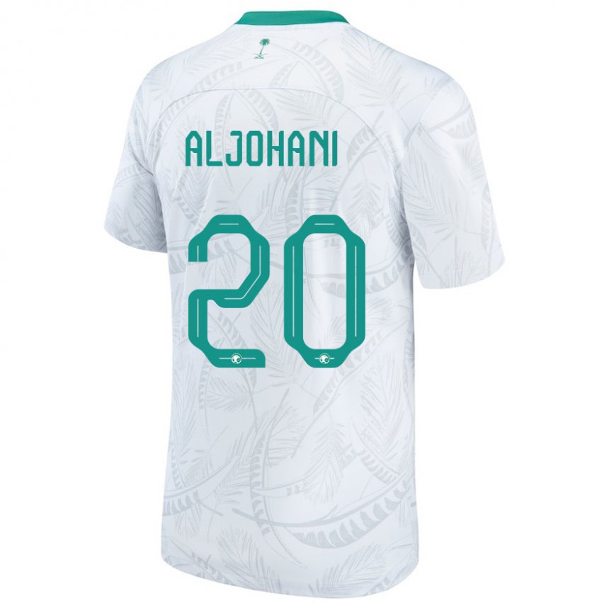 Kinder Saudi-arabische Ziyad Aljohani #20 Weiß Heimtrikot Trikot 22-24 T-shirt Österreich