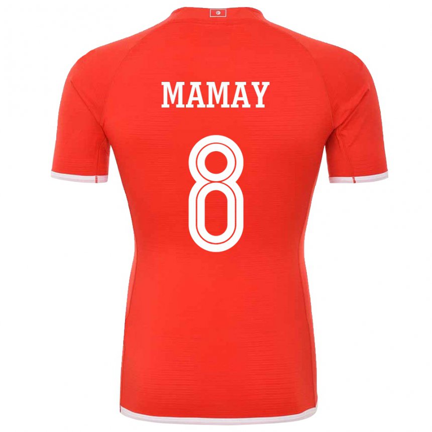 Kinder Tunesische Sabrine Mamay #8 Rot Heimtrikot Trikot 22-24 T-shirt Österreich