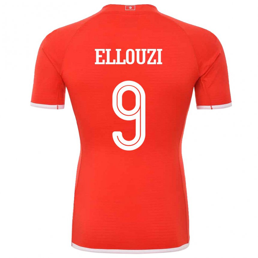 Kinder Tunesische Sabrine Ellouzi #9 Rot Heimtrikot Trikot 22-24 T-shirt Österreich