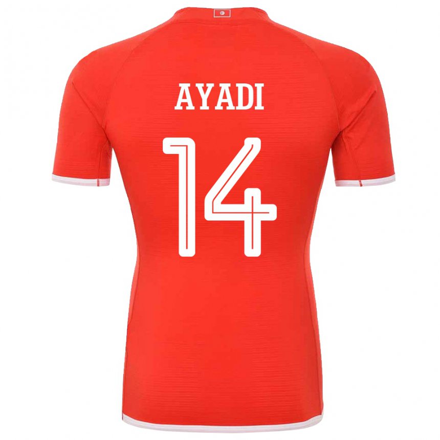 Kinder Tunesische Ghada Ayadi #14 Rot Heimtrikot Trikot 22-24 T-shirt Österreich