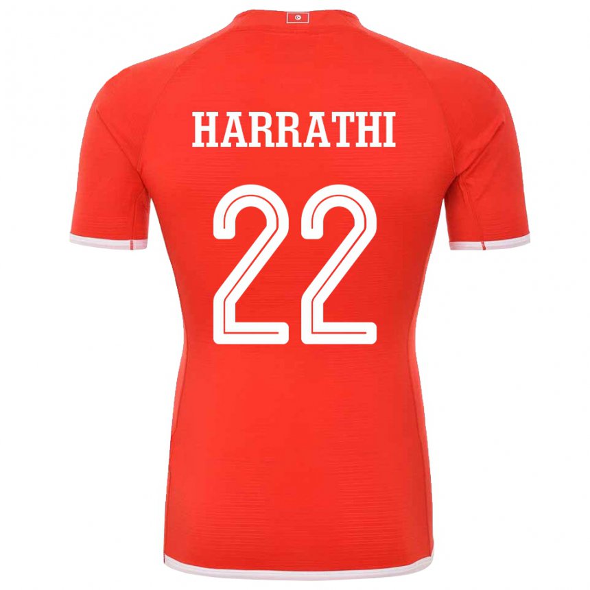 Kinder Tunesische Najla Harrathi #22 Rot Heimtrikot Trikot 22-24 T-shirt Österreich