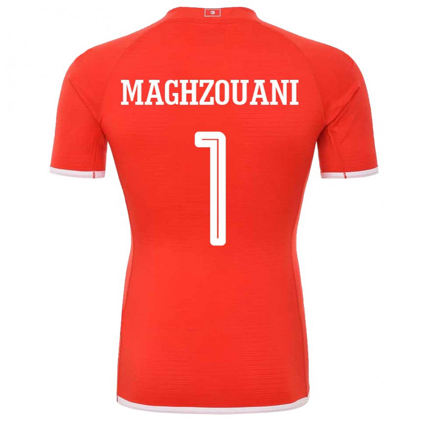 Kinder Tunesische Wassim Maghzouani #1 Rot Heimtrikot Trikot 22-24 T-shirt Österreich