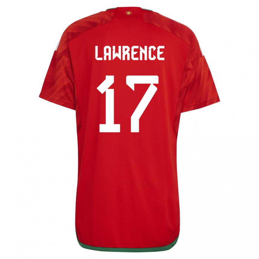 Kinder Walisische Nadia Lawrence #17 Rot Heimtrikot Trikot 22-24 T-shirt Österreich