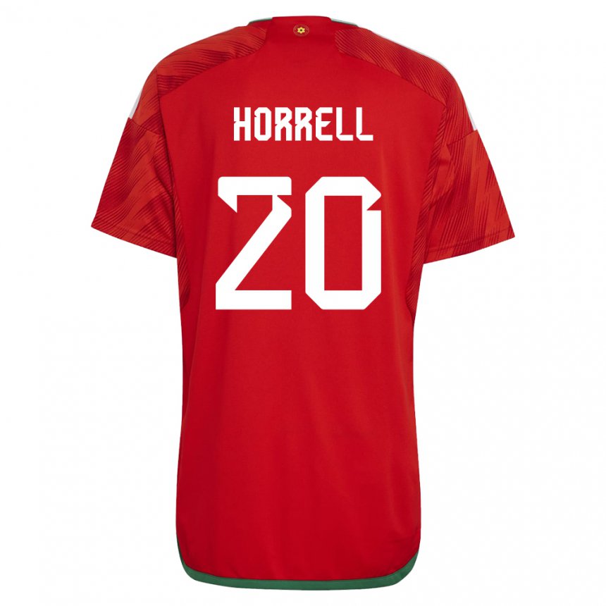 Kinder Walisische Grace Horrell #20 Rot Heimtrikot Trikot 22-24 T-shirt Österreich