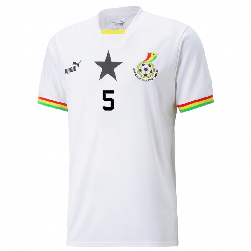 Kinder Ghanaische Grace Asantewaa #5 Weiß Heimtrikot Trikot 22-24 T-shirt Österreich