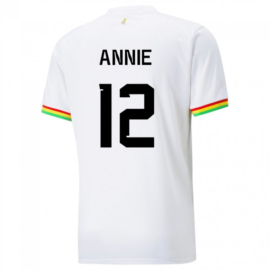 Kinder Ghanaische Henrietta Annie #12 Weiß Heimtrikot Trikot 22-24 T-shirt Österreich