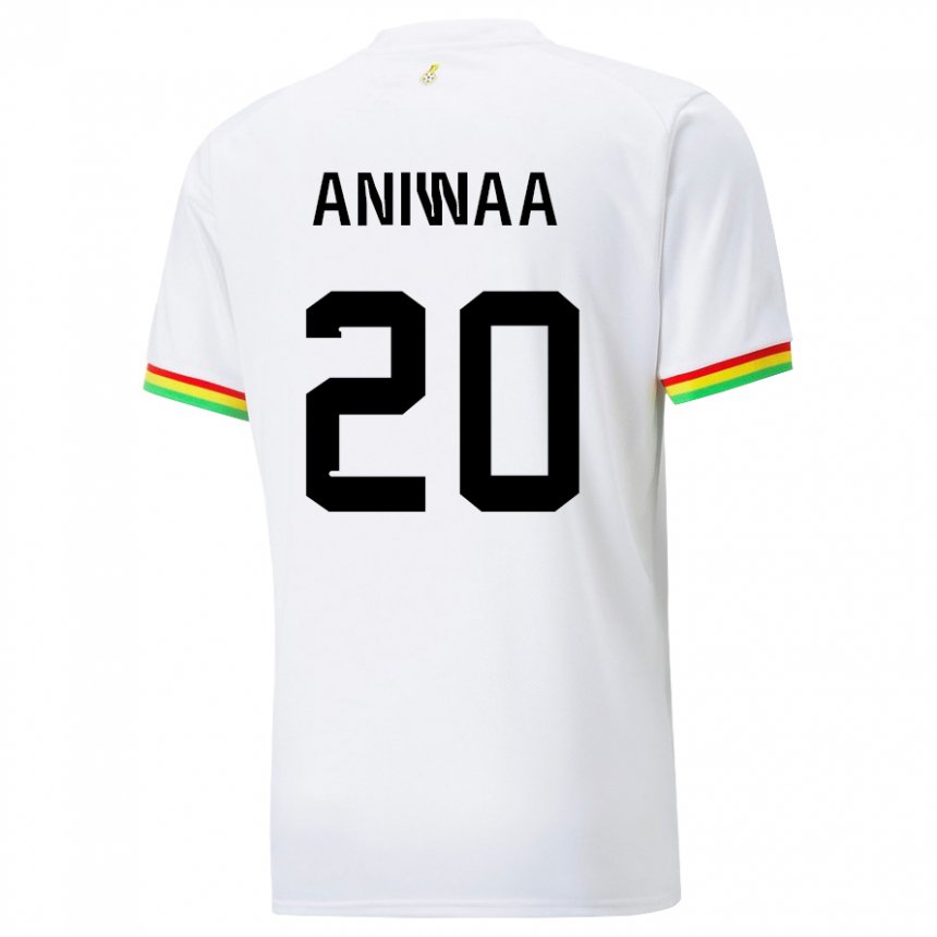 Kinder Ghanaische Louisa Aniwaa #20 Weiß Heimtrikot Trikot 22-24 T-shirt Österreich