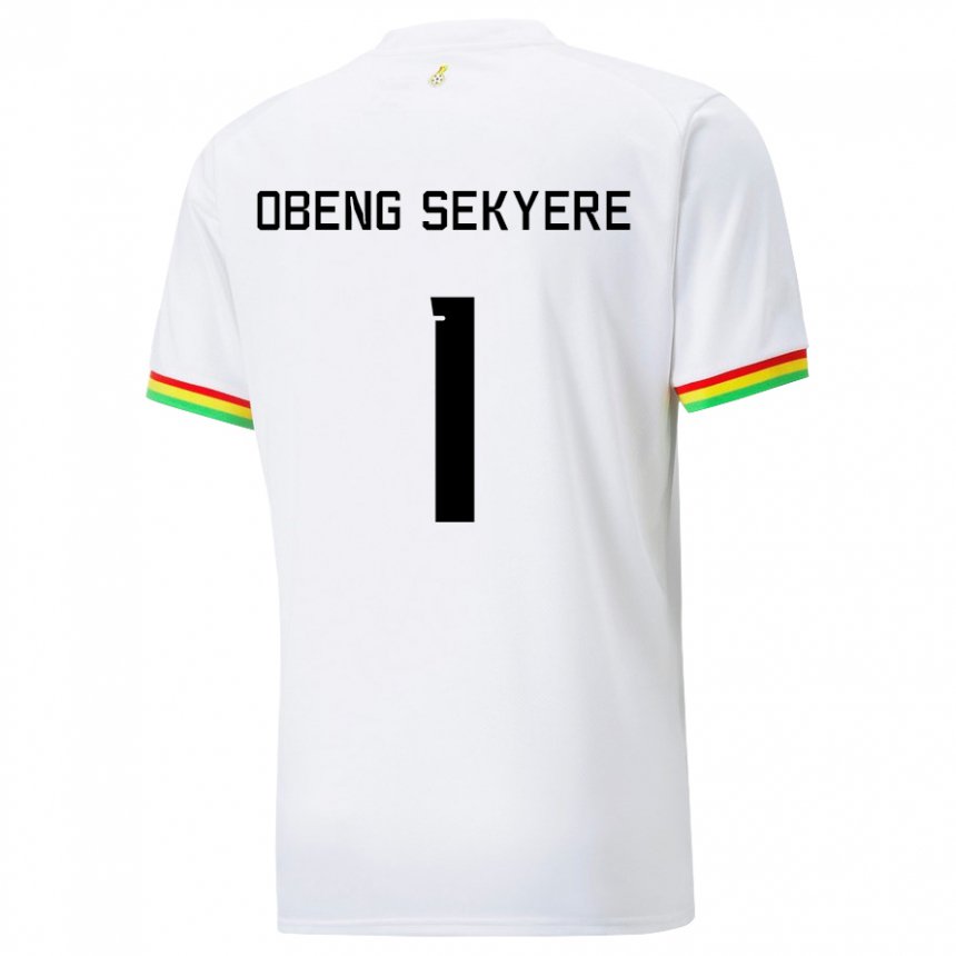 Kinder Ghanaische Gregory Obeng Sekyere #1 Weiß Heimtrikot Trikot 22-24 T-shirt Österreich