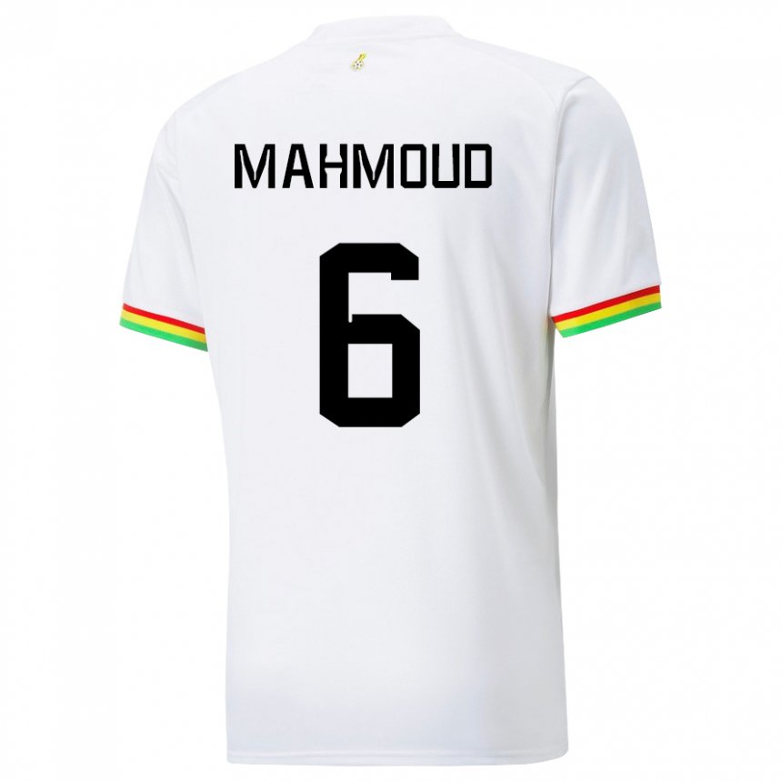 Kinder Ghanaische Mohaison Mahmoud #6 Weiß Heimtrikot Trikot 22-24 T-shirt Österreich