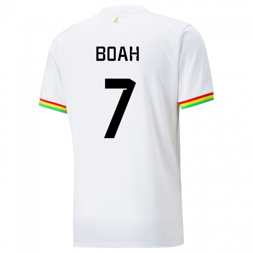 Kinder Ghanaische Collins Boah #7 Weiß Heimtrikot Trikot 22-24 T-shirt Österreich