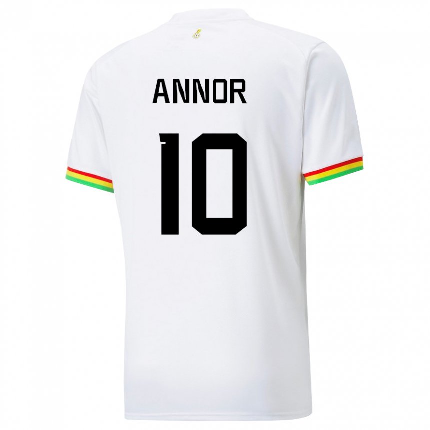 Kinder Ghanaische Emmanuel Annor #10 Weiß Heimtrikot Trikot 22-24 T-shirt Österreich