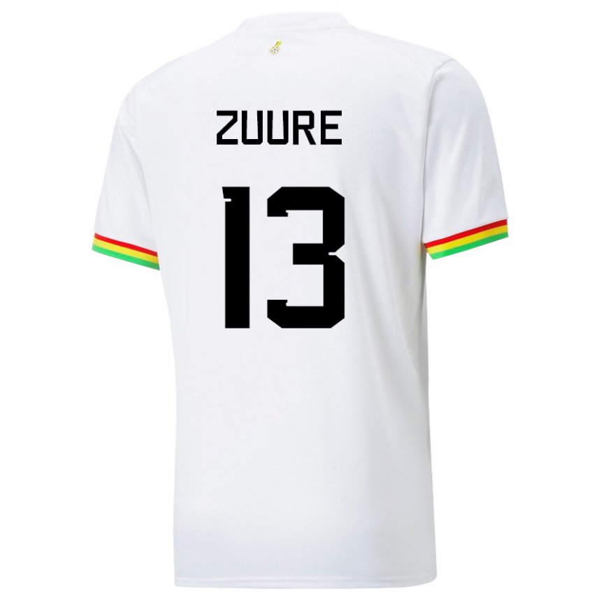 Kinder Ghanaische Moses Salifu Bawa Zuure #13 Weiß Heimtrikot Trikot 22-24 T-shirt Österreich