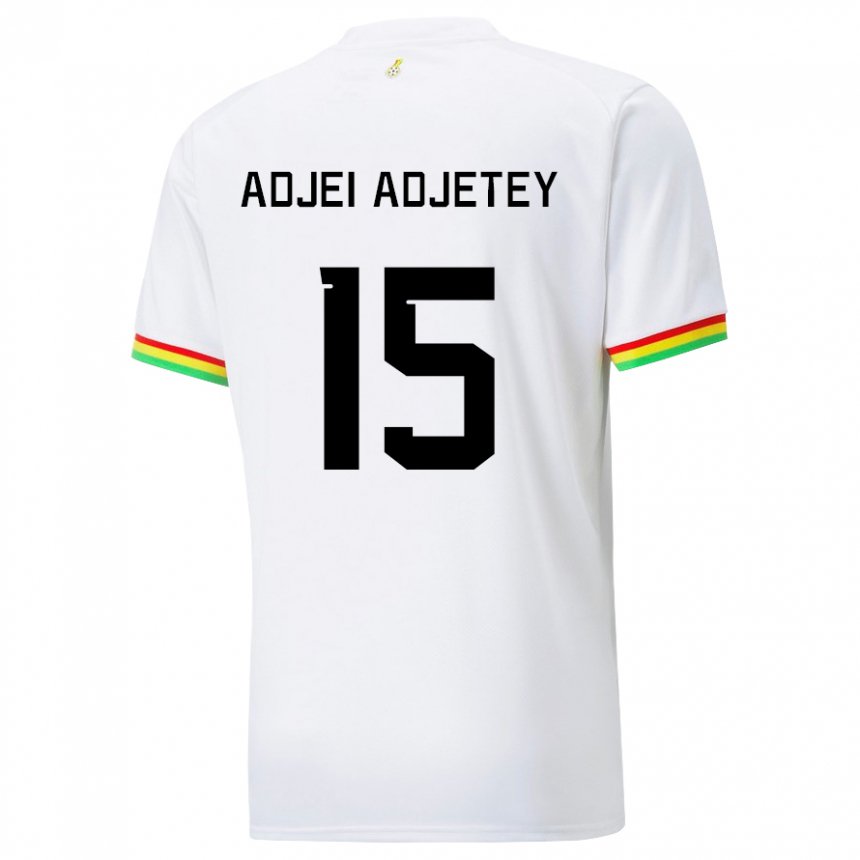 Kinder Ghanaische Jonas Adjei Adjetey #15 Weiß Heimtrikot Trikot 22-24 T-shirt Österreich