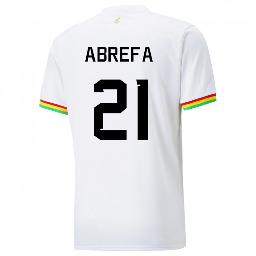 Kinder Ghanaische Kelvin Abrefa #21 Weiß Heimtrikot Trikot 22-24 T-shirt Österreich