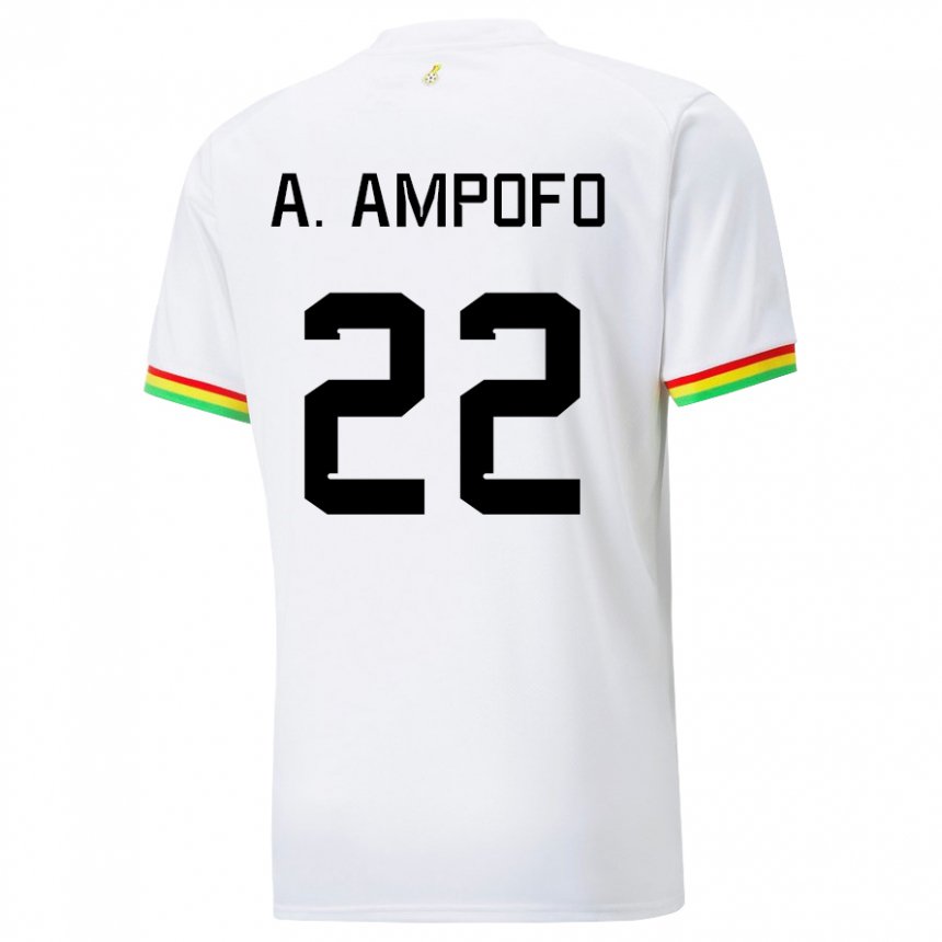 Kinder Ghanaische Eugene Amankwah Ampofo #22 Weiß Heimtrikot Trikot 22-24 T-shirt Österreich