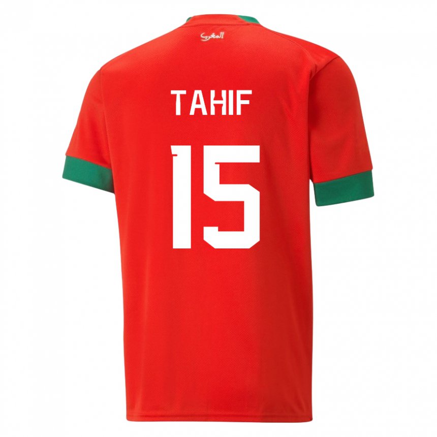 Kinder Marokkanische Adil Tahif #15 Rot Heimtrikot Trikot 22-24 T-shirt Österreich