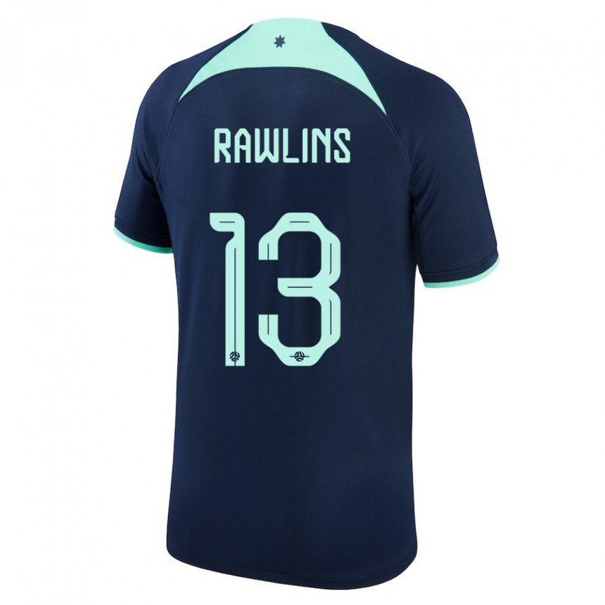 Kinder Australische Joshua Rawlins #13 Dunkelblau Auswärtstrikot Trikot 22-24 T-shirt Österreich