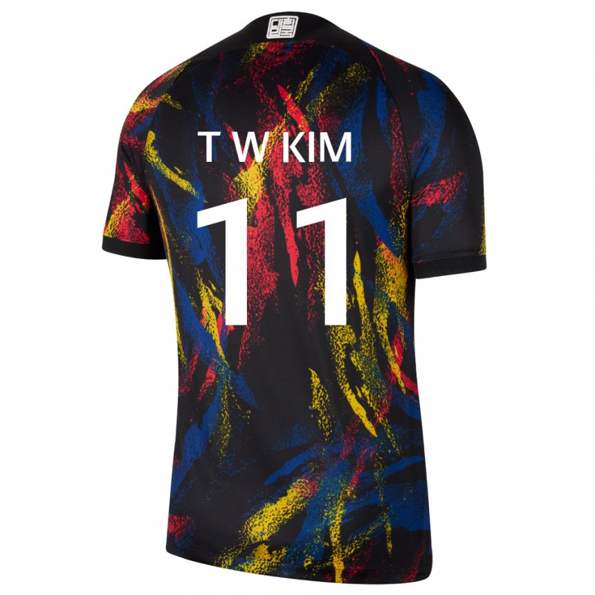 Kinder Südkoreanische Kim Tae Wook #11 Mehrfarbig Auswärtstrikot Trikot 22-24 T-shirt Österreich