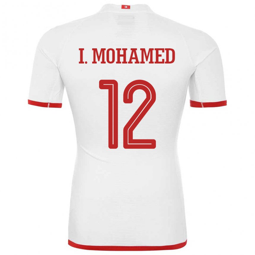 Kinder Tunesische Ibtissem Ben Mohamed #12 Weiß Auswärtstrikot Trikot 22-24 T-shirt Österreich