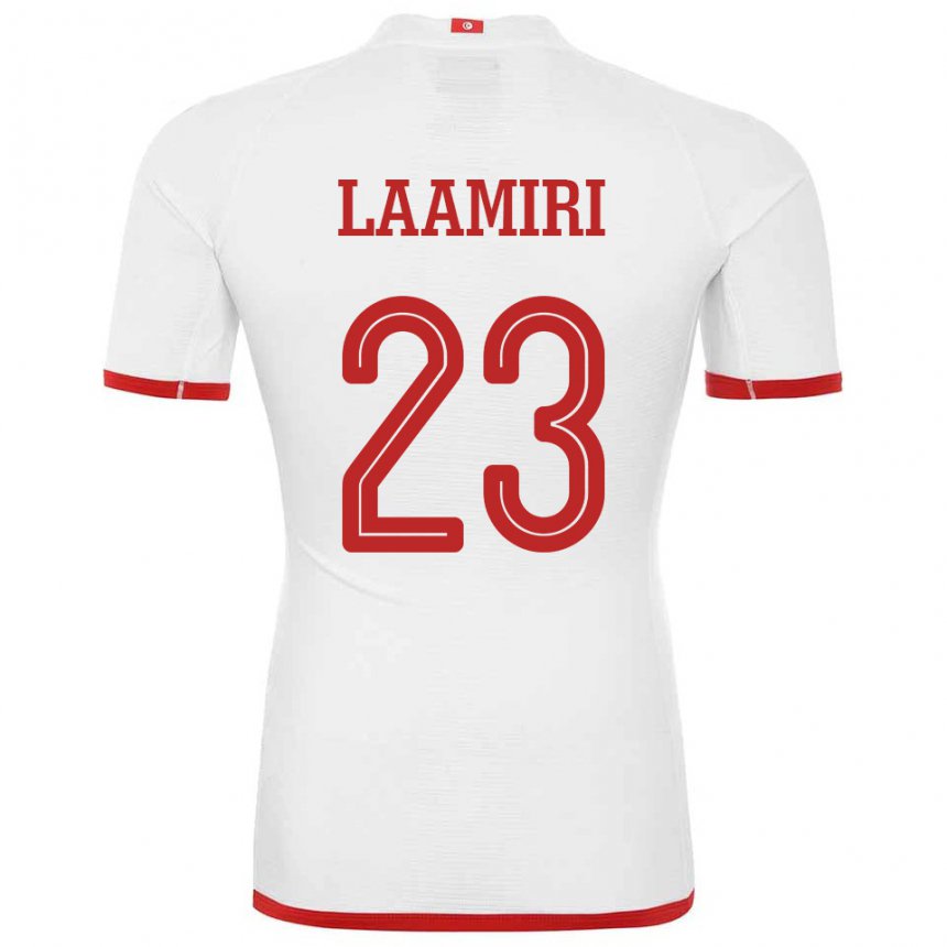 Kinder Tunesische Soumaya Laamiri #23 Weiß Auswärtstrikot Trikot 22-24 T-shirt Österreich