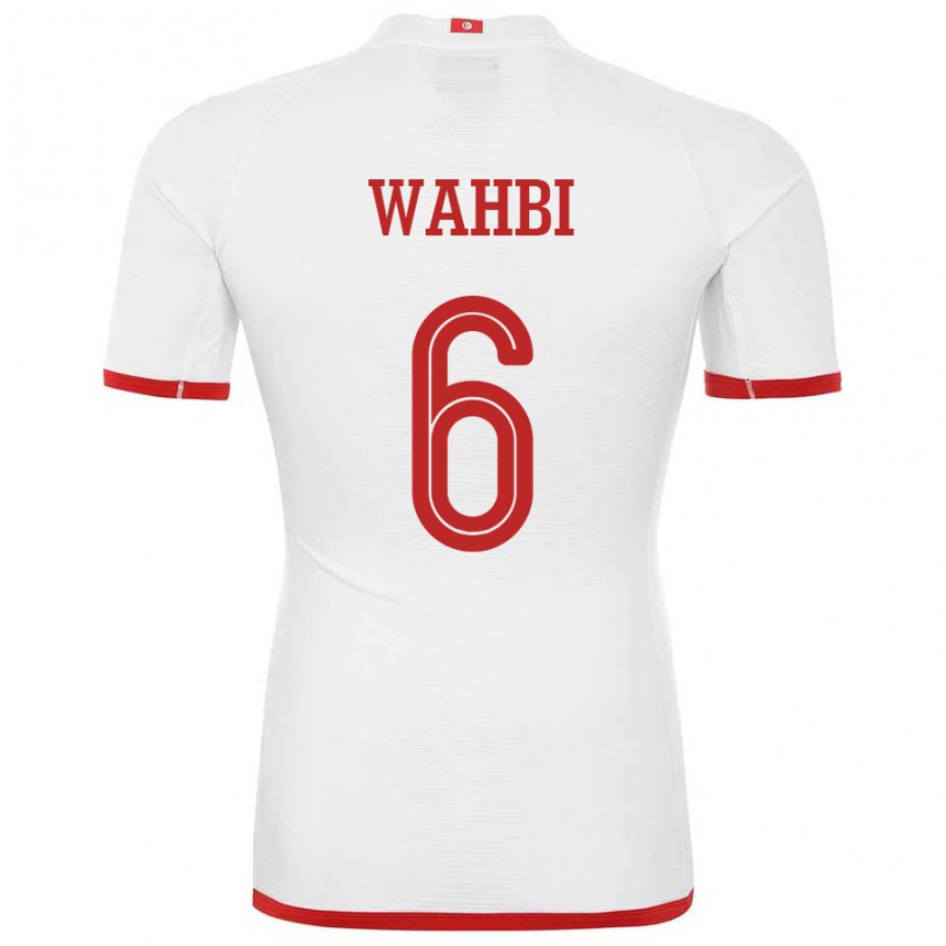 Kinder Tunesische Gaith Wahbi #6 Weiß Auswärtstrikot Trikot 22-24 T-shirt Österreich