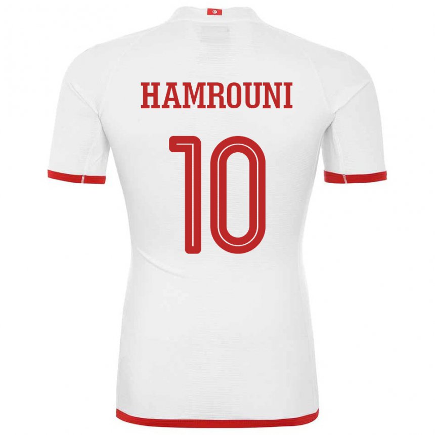 Kinder Tunesische Rayen Hamrouni #10 Weiß Auswärtstrikot Trikot 22-24 T-shirt Österreich