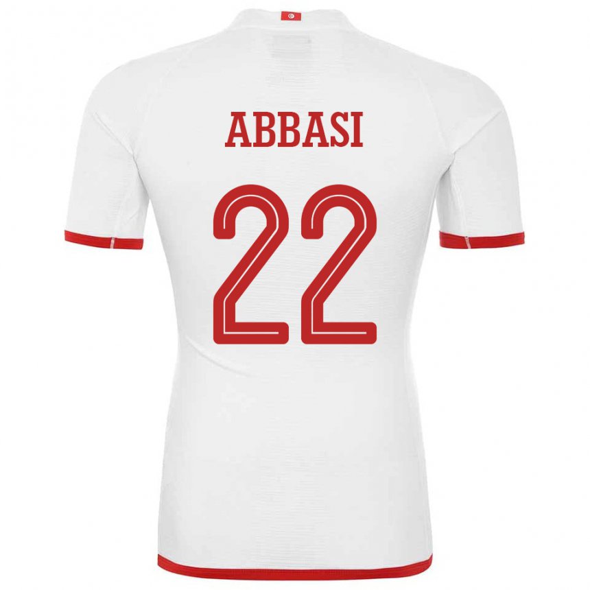 Kinder Tunesische Bechir Abbasi #22 Weiß Auswärtstrikot Trikot 22-24 T-shirt Österreich