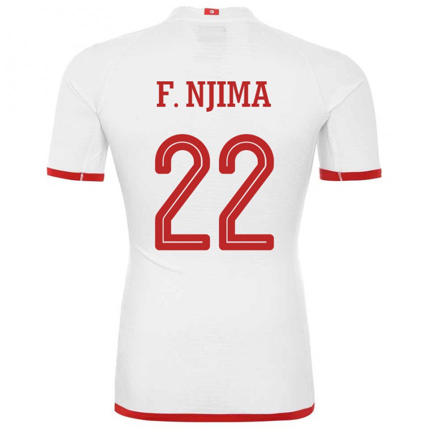 Kinder Tunesische Firas Ben Njima #22 Weiß Auswärtstrikot Trikot 22-24 T-shirt Österreich