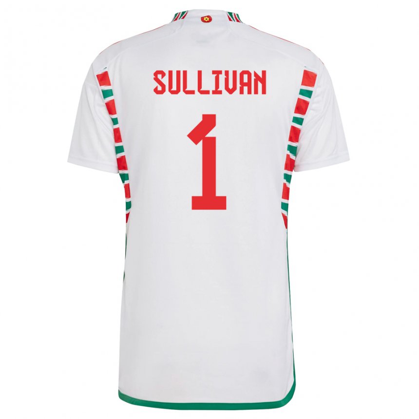 Kinder Walisische Laura O Sullivan #1 Weiß Auswärtstrikot Trikot 22-24 T-shirt Österreich