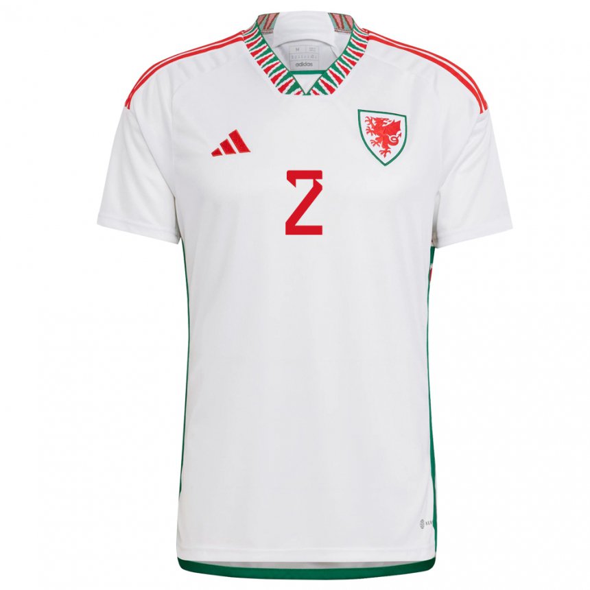 Kinder Walisische Ffion Morgan #2 Weiß Auswärtstrikot Trikot 22-24 T-shirt Österreich