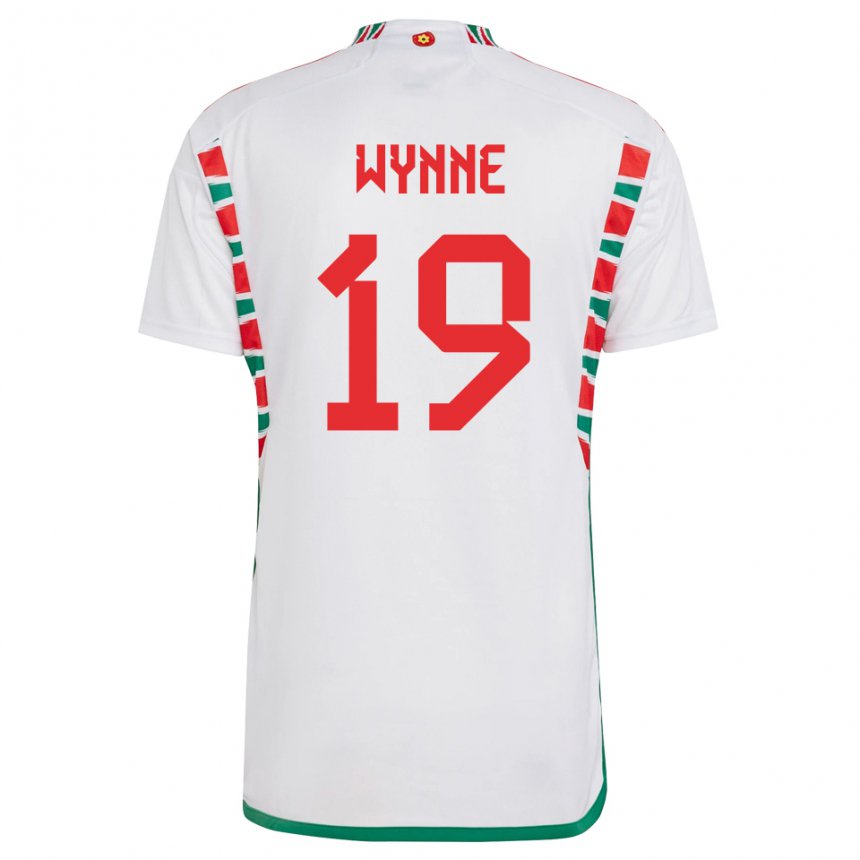 Kinder Walisische Megan Wynne #19 Weiß Auswärtstrikot Trikot 22-24 T-shirt Österreich