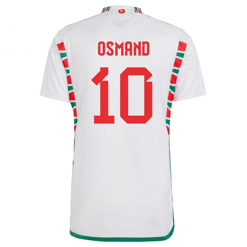 Kinder Walisische Callum Osmand #10 Weiß Auswärtstrikot Trikot 22-24 T-shirt Österreich